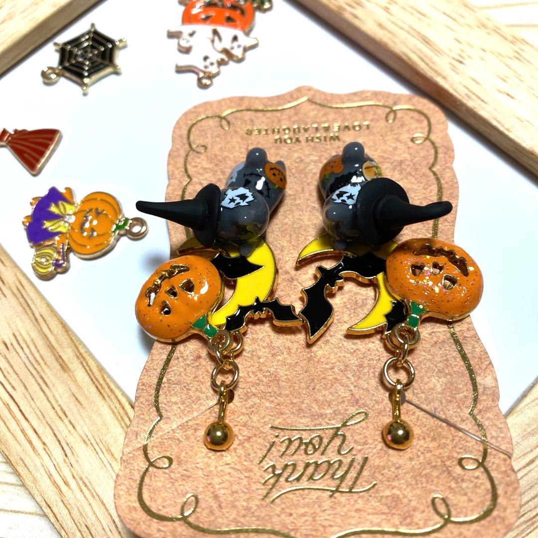 ★Halloween猫ちゃんイヤリング★②
