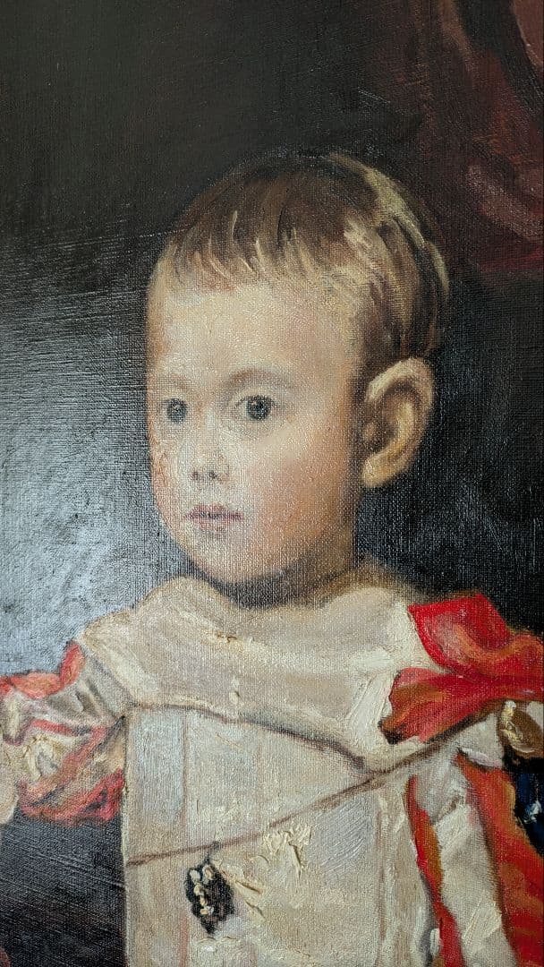 ベラスケス 油彩模写F５０ 117×92㎝ フェリペ王子