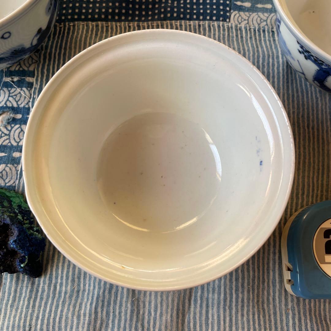 江戸時代　古伊万里　賢人　唐子　北極星　山水図　ご飯茶碗　4客