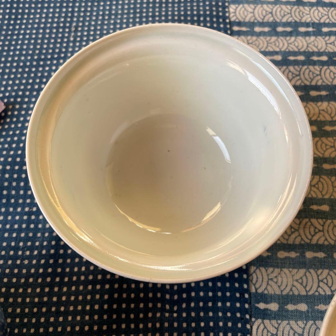 江戸時代　古伊万里　賢人　唐子　北極星　山水図　ご飯茶碗　4客