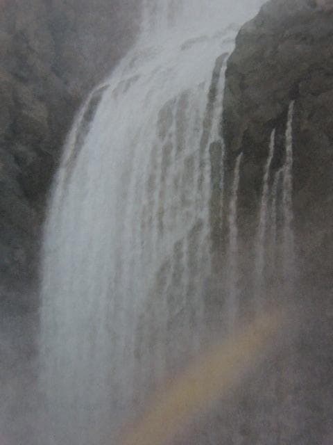 大山忠作、【瀧】、希少な大判額装用画集より、美品、日本人画家、新品額装付