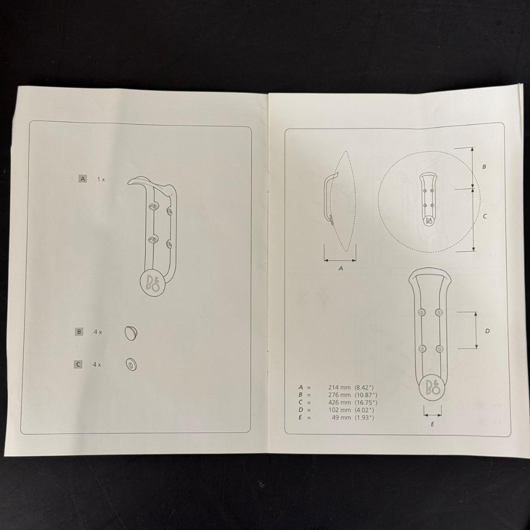 ☆未使用　BEOPLAY A9　WALL BRACKET　バング＆オルフセン