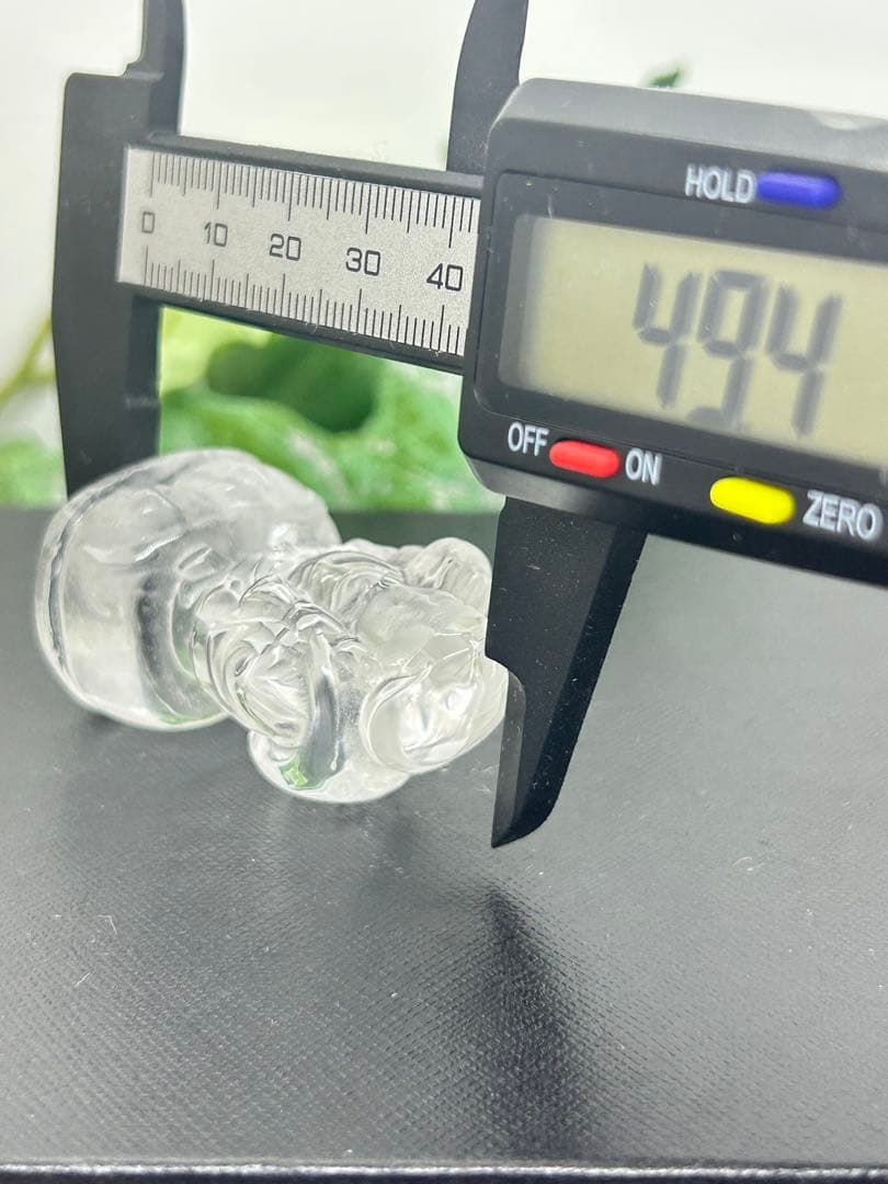 天然石水晶置物　大黒天様　No.2429