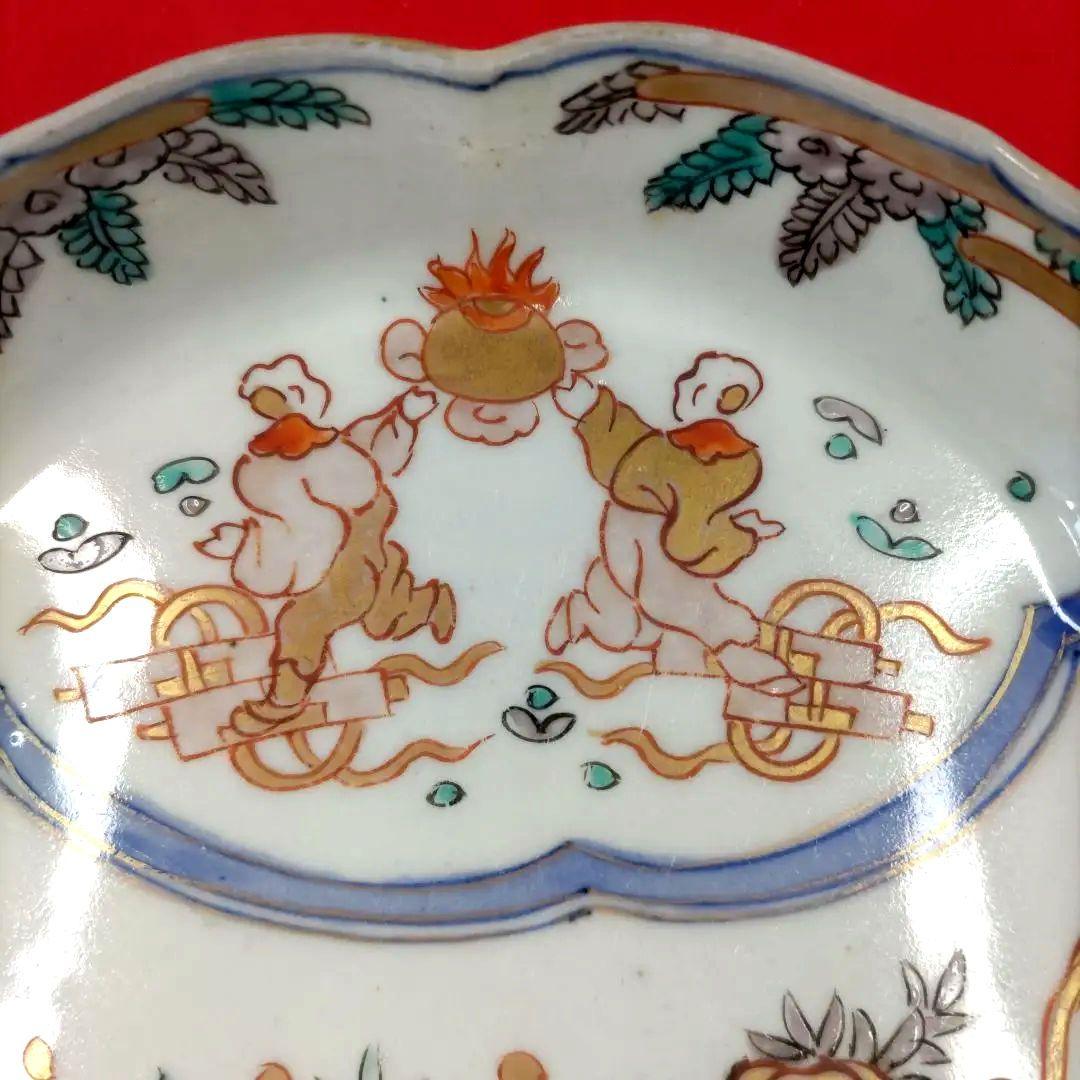 有田焼　伊万里焼　古伊万里　金彩　色絵　小皿　深皿　なます皿　5寸皿5客セット