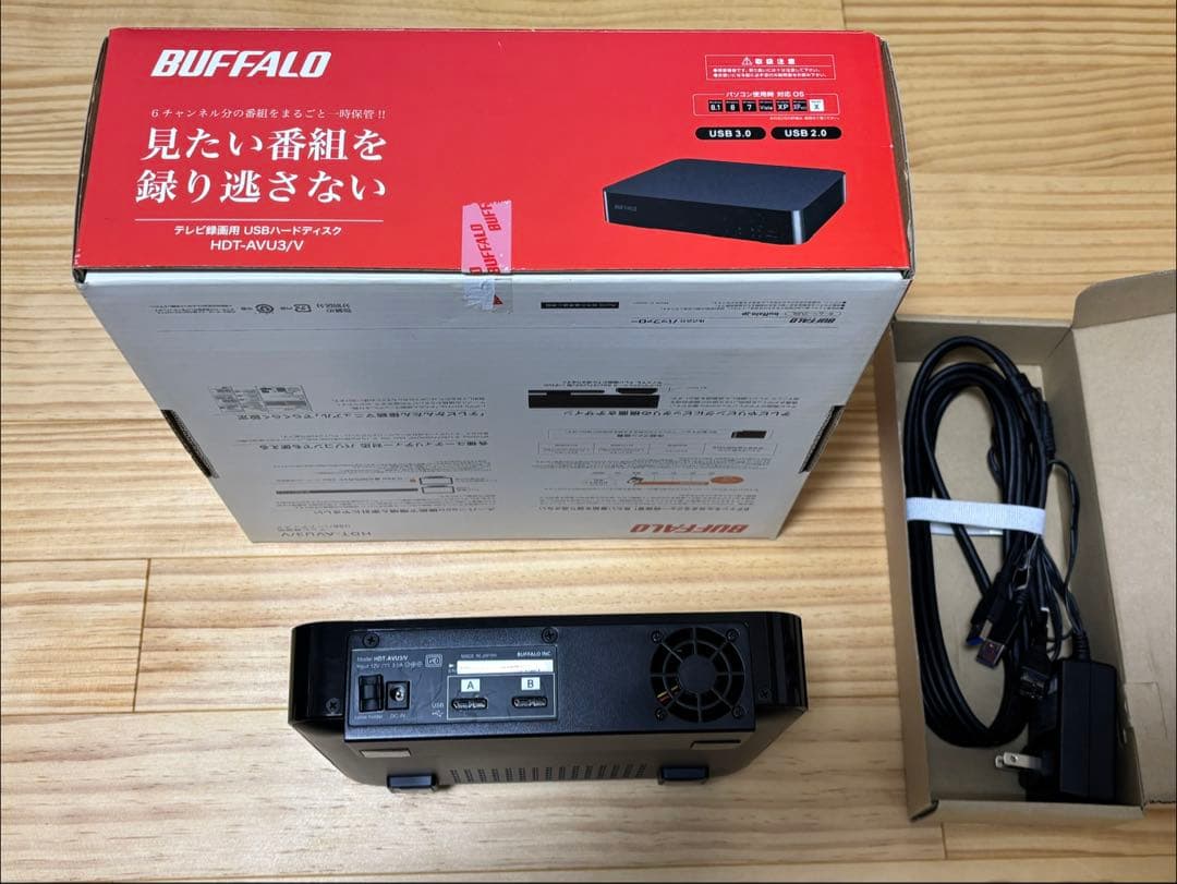 HDT-AV6.0TU3/V BUFFALO 外付けハードディスク６ＴＢ