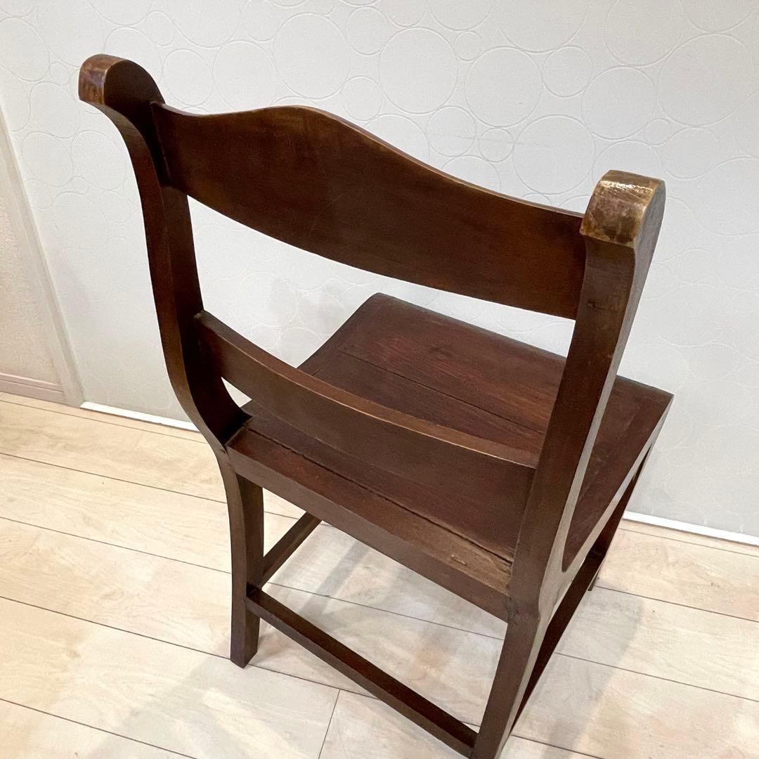 木製チェア アンティーク調 椅子 猫脚風 ヴィンテージ　レトロ　クラシカル