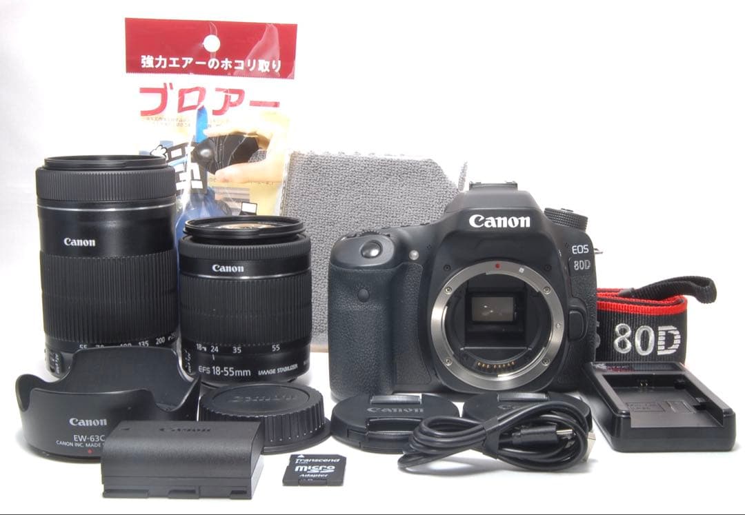初心者OK♪Canon EOS 80D☆2本レンズセット 高画質 バリアングル