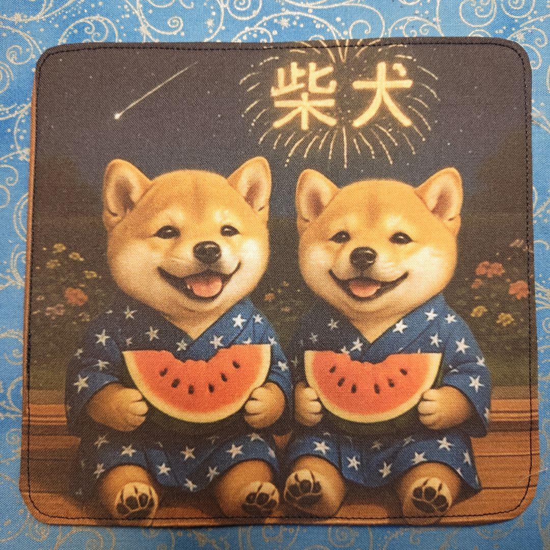 クロム　ハンカチ　柴犬さん柄　18枚