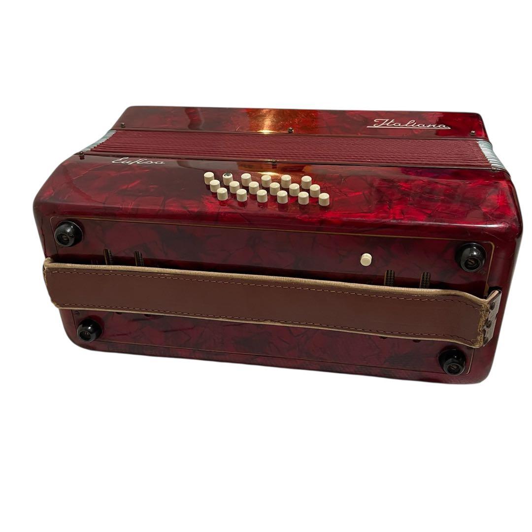 Eufisa Italiana アコーディオン 30鍵　18ボタン　赤