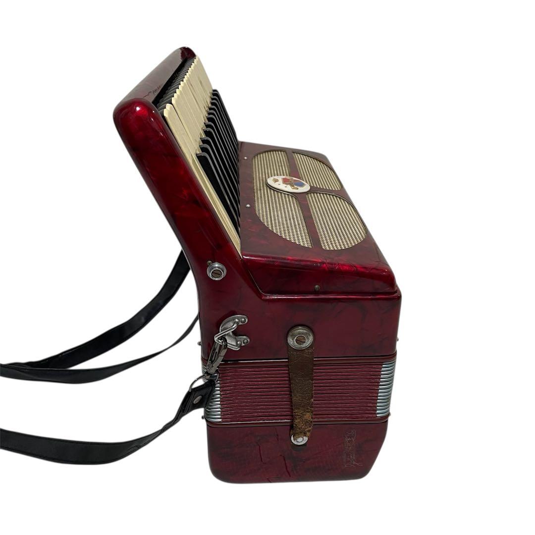 Eufisa Italiana アコーディオン 30鍵　18ボタン　赤