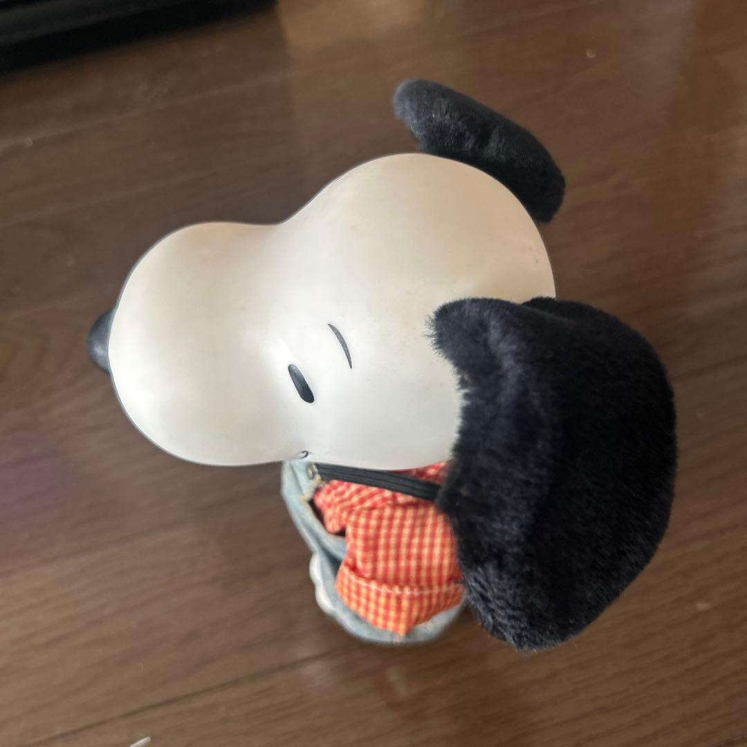 スヌーピー フィギュア デニムオーバーオール