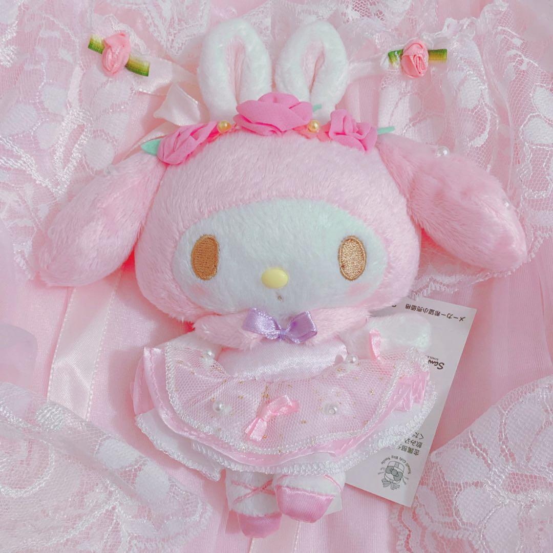 ♡憧れのバレリーナ マイメロディ クロミ ぬいぐるみマスコット ブローチ♡