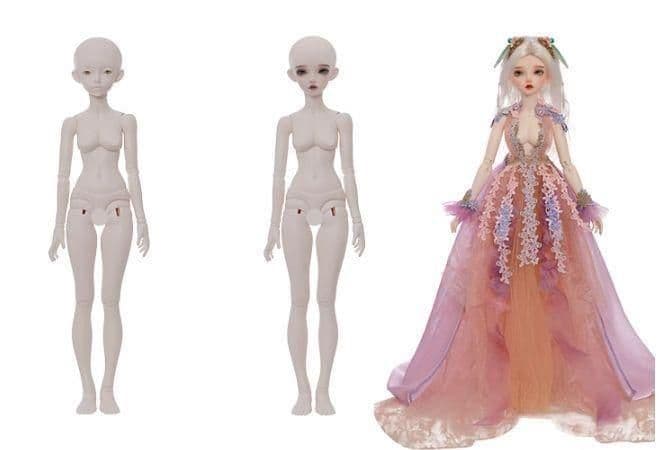 AX861 BJD 1/4 ドール本体 Phoeb 球体関節人形 ハンドメイド