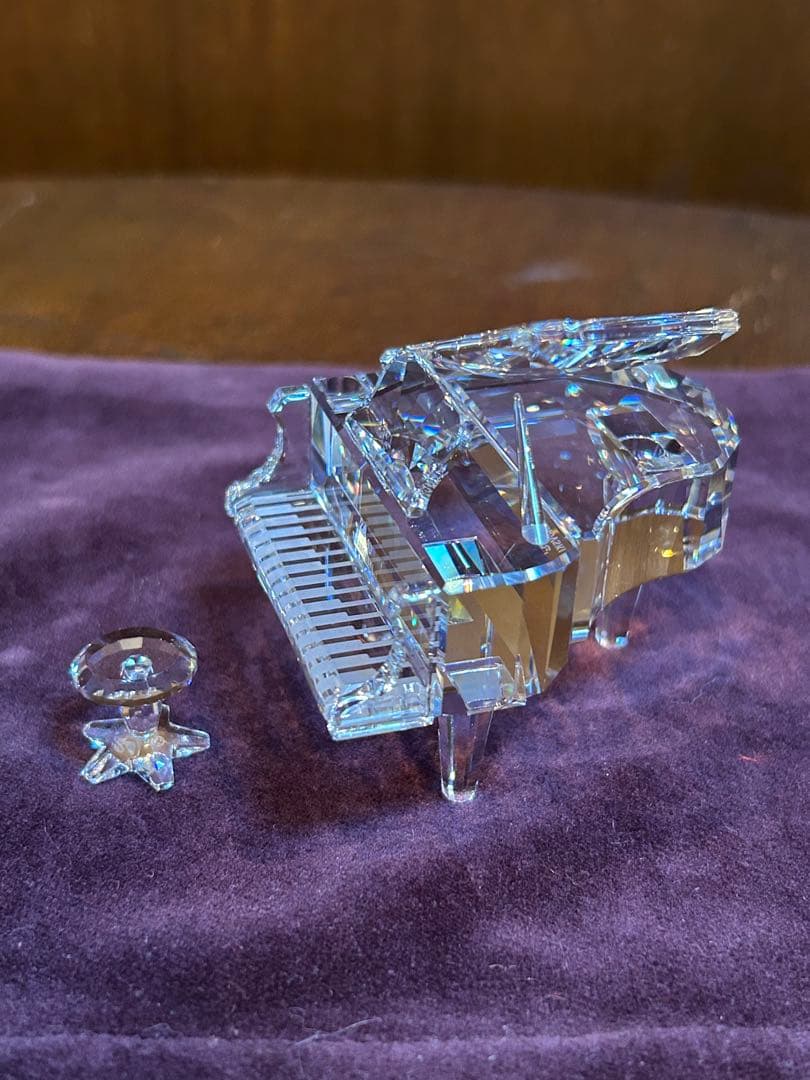 スワロフスキー SWAROVSKI グランドピアノと椅子 箱付き 174506