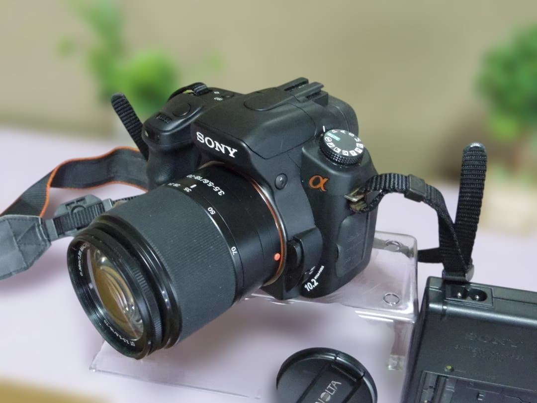 SONY　α200　標準レンズ　電池+充電器　撮影可能