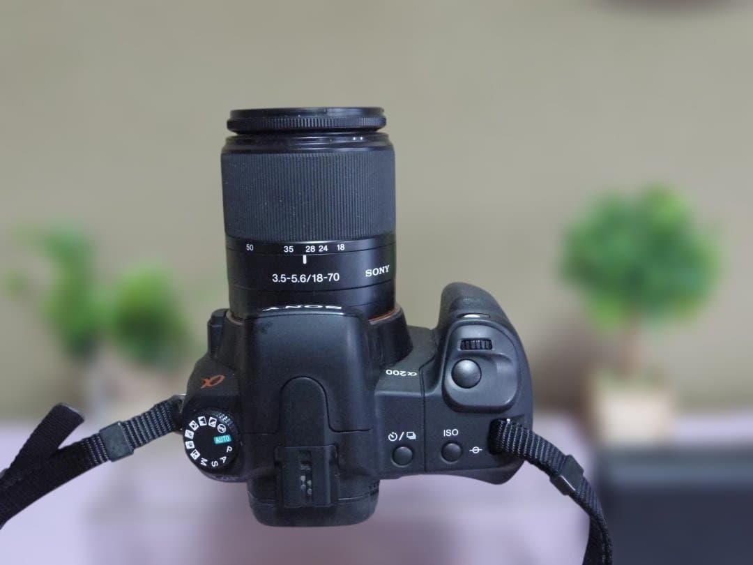 SONY　α200　標準レンズ　電池+充電器　撮影可能