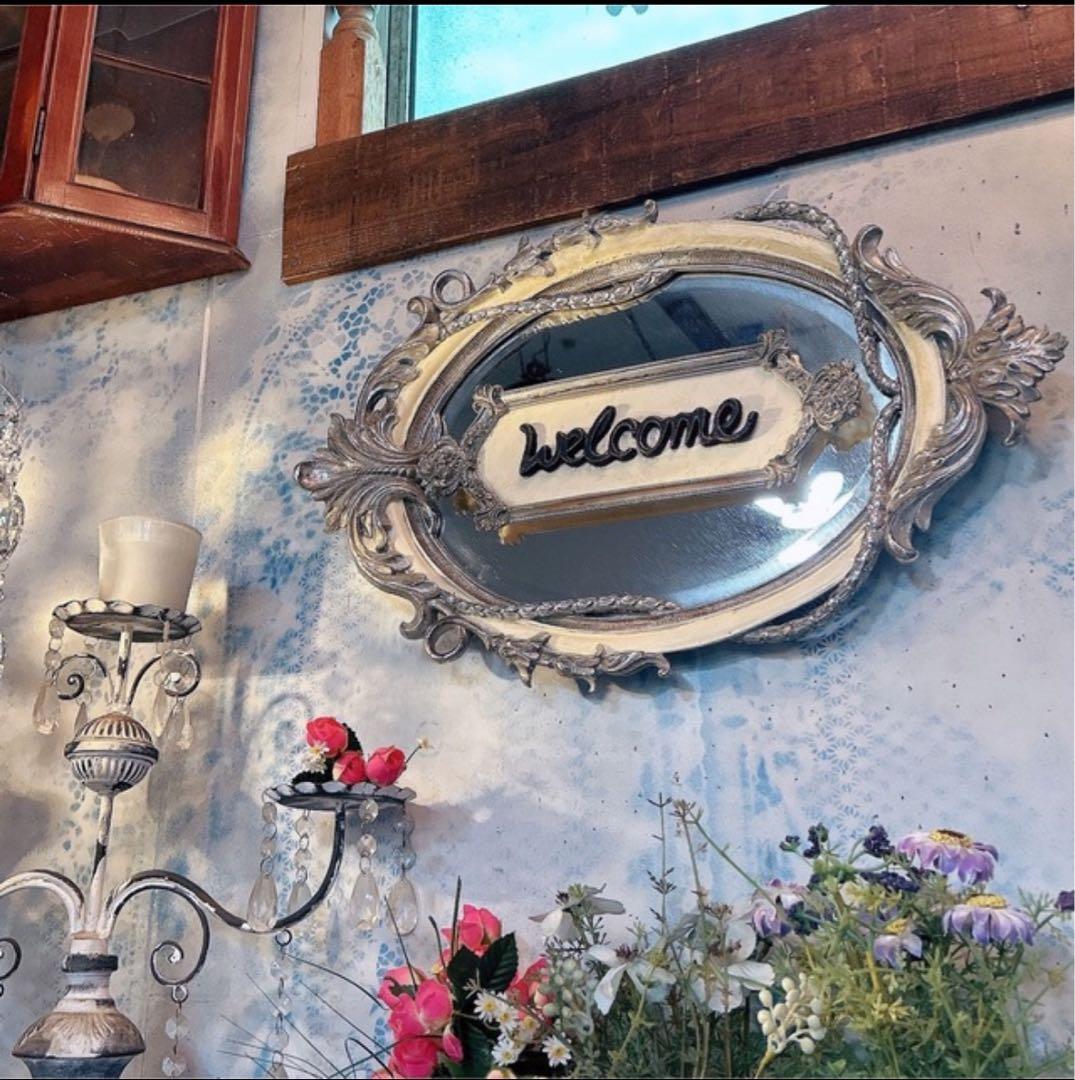 アンティークなお店 おしゃれなウェルカムボード 壁掛け看板 Ver.2