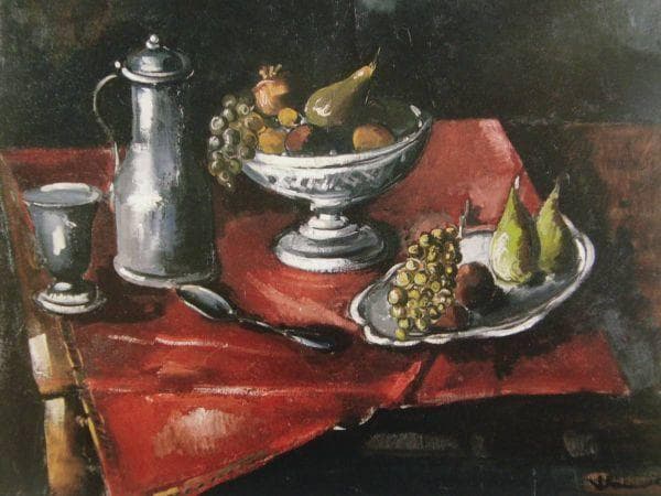 モーリス・ド・ヴラマンク、【卓上の静物】、希少画集画、状態良好