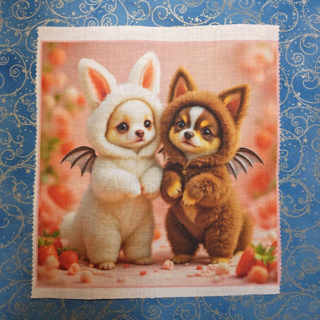 あしべ☆　ハンカチ14枚　パネル5枚　チワワ　ポメラニアン柄