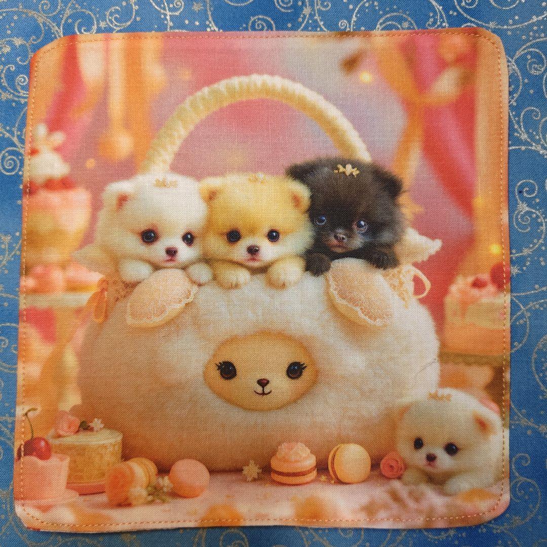 あしべ☆　ハンカチ14枚　パネル5枚　チワワ　ポメラニアン柄