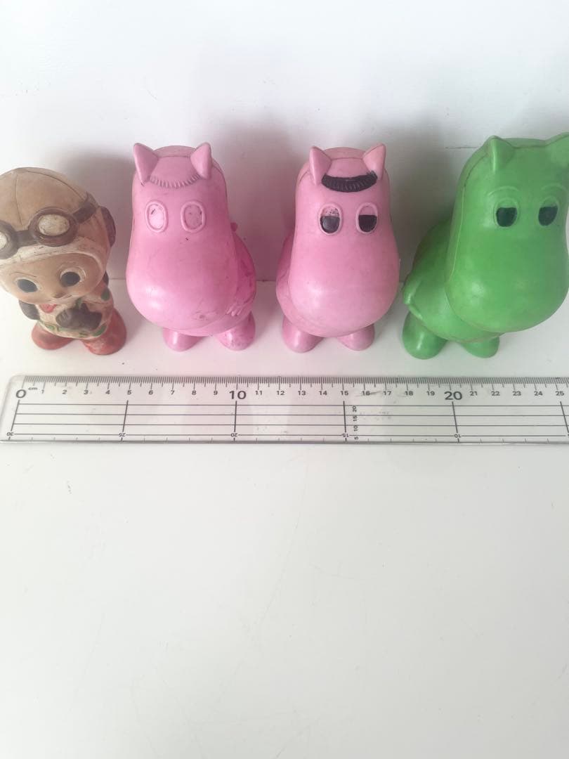 昭和レトロ ソフビ 貯金箱 ムーミン カンカンベア パラシュート坊や リコちゃん