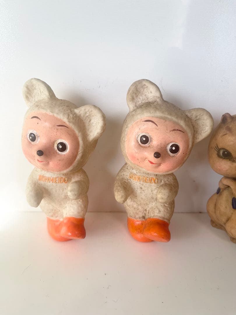 昭和レトロ ソフビ 貯金箱 ムーミン カンカンベア パラシュート坊や リコちゃん