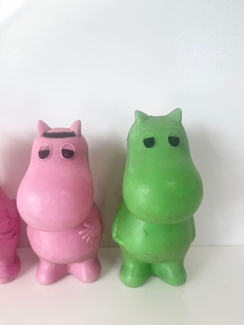 昭和レトロ ソフビ 貯金箱 ムーミン カンカンベア パラシュート坊や リコちゃん