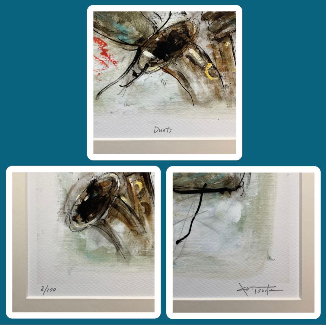絵画・額縁・版画・津田耕『Duets』JAZZシリーズ・美術品・インテリア・雑貨