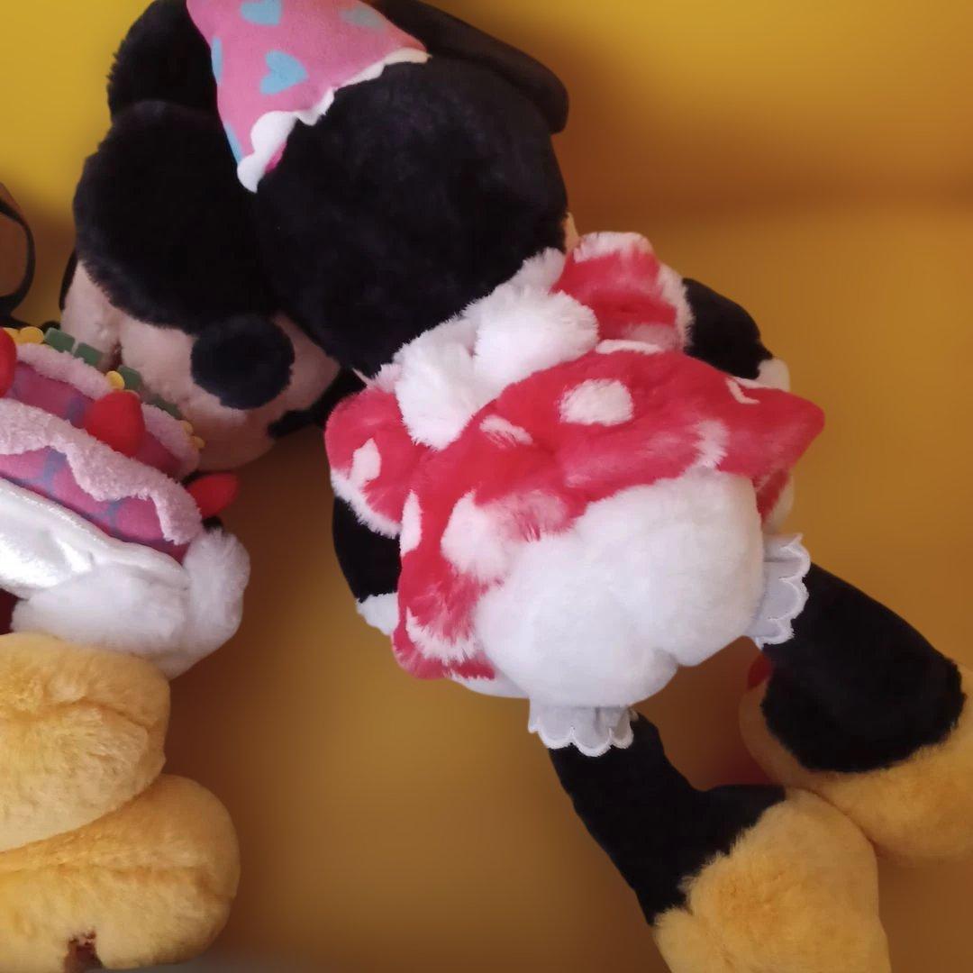 フラッフィープラッシー　バースデー　ぬいぐるみ　ミッキー　ミニーちゃん　希少