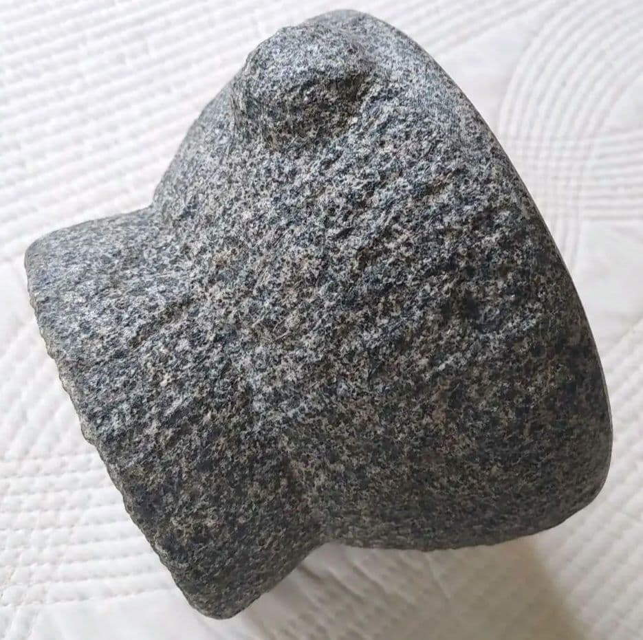 天然石すり鉢&すり棒セット 重量感　ザ　石感がたまらない 存在感お値下げ