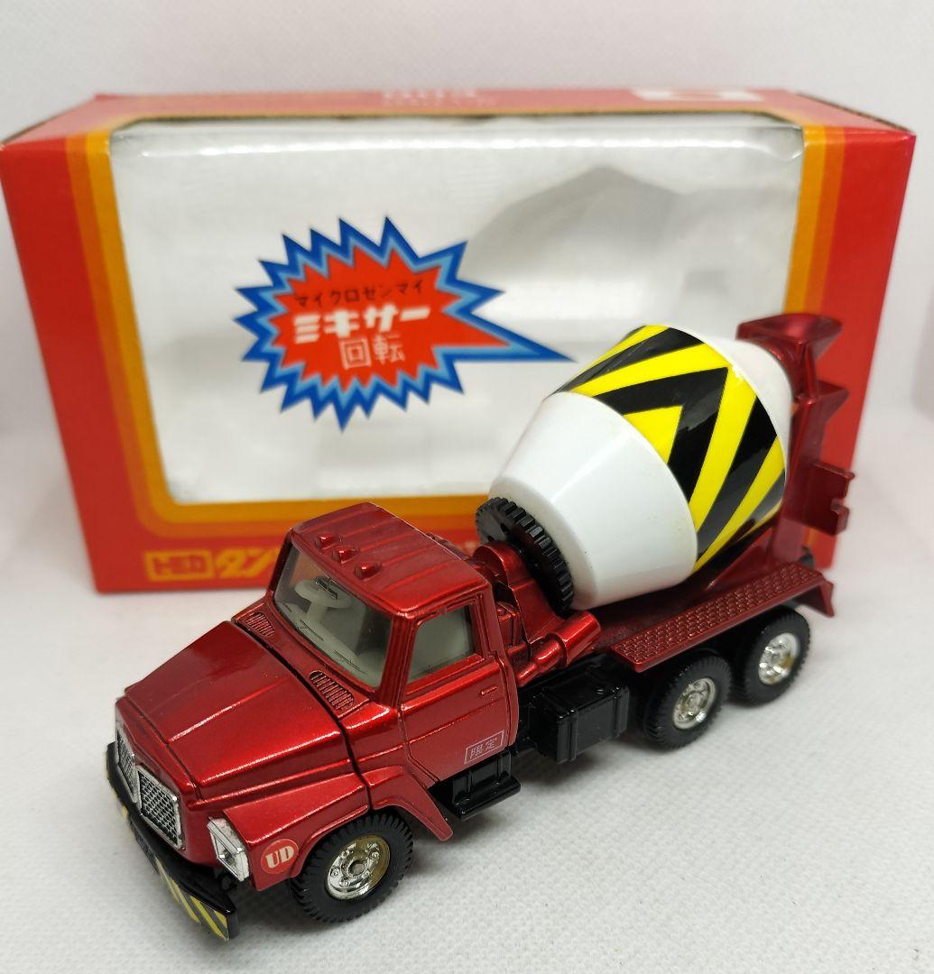 《トミカダンディ003》日産ディーゼルミキサー【ドラム ゼンマイ回転】レア美品