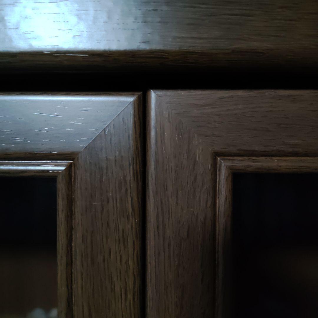 【送料込】大型木製本棚 書棚 収納棚 キャビネット／大容量・扉付き・可動棚