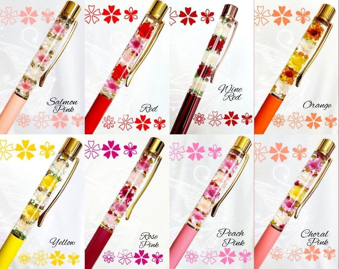 専用ページ☆。.:＊・ハーバリウムボールペン カラー表