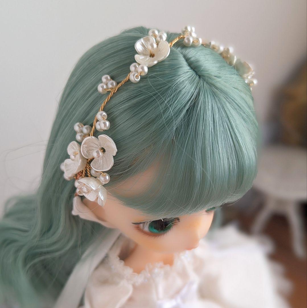 1569※ハルモニアブルームアウトフィット※白のチュールのクラシカル姫袖ドレス