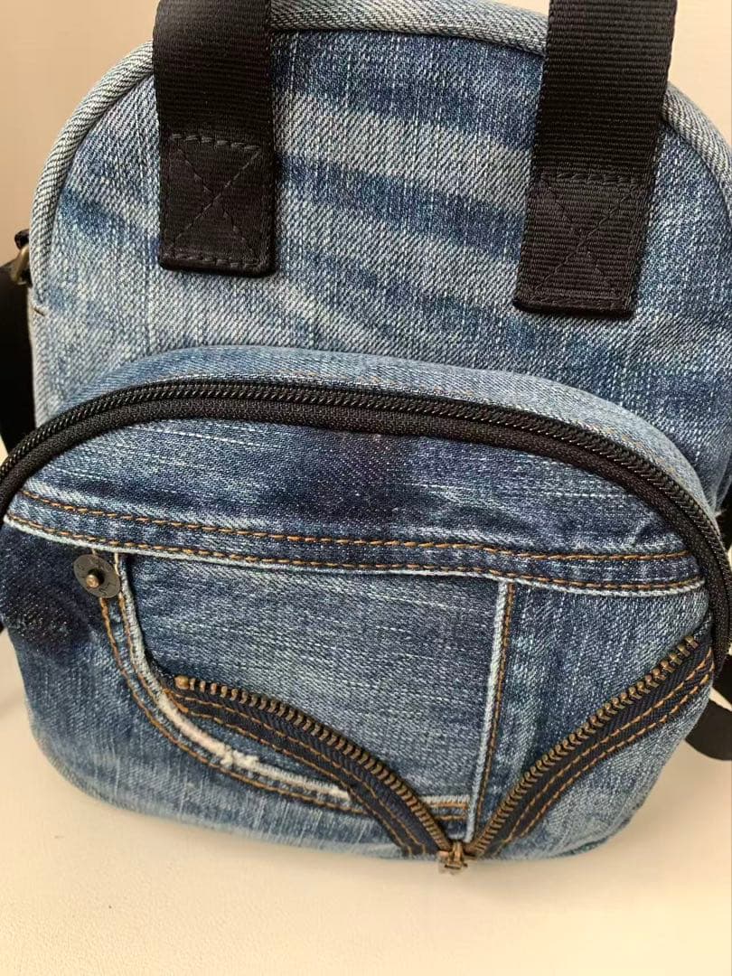 リメイク　デニムショルダーバッグ　ハンドメイド