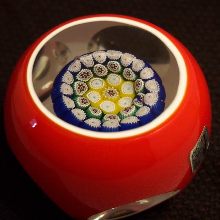 ✴️匿名配送 ムラノ☆ ミルフィオリ✴️ ガラスペーパーウェイト Murano