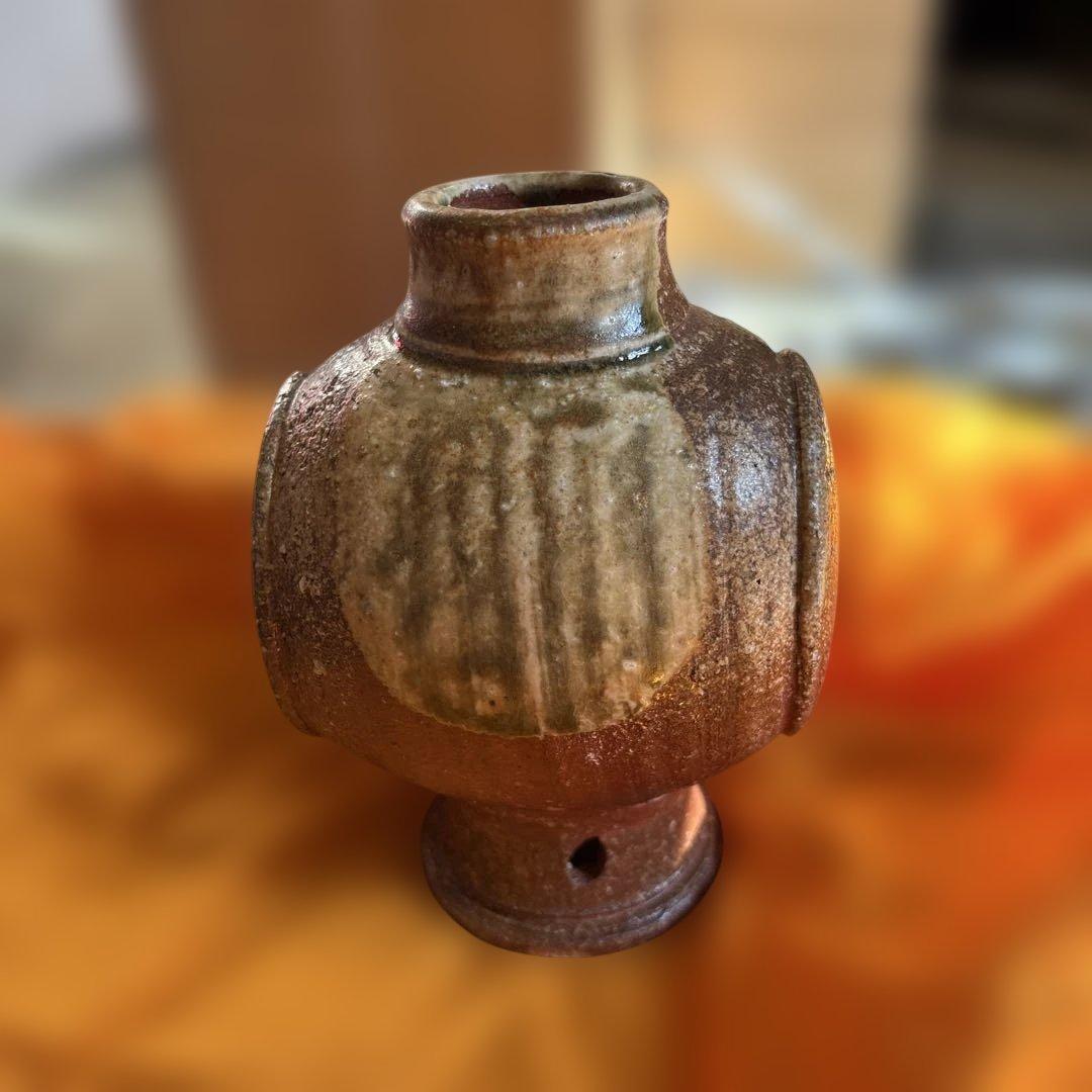 不言窯　勇超作　信楽焼　花器　No.1
