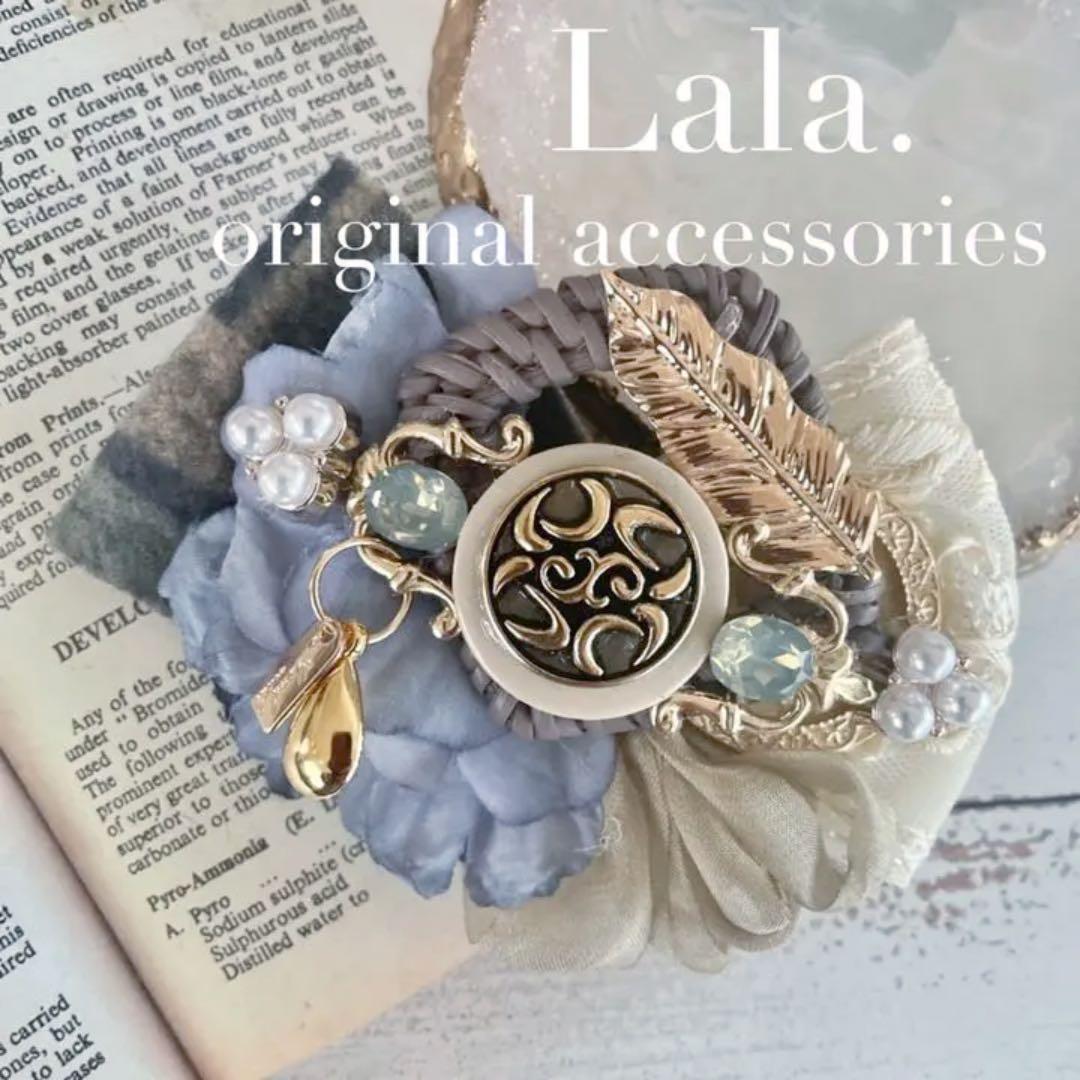 no.100 ハンドメイド✩.*˚アースカラーのハンサムヘアアクセサリー✩.*˚