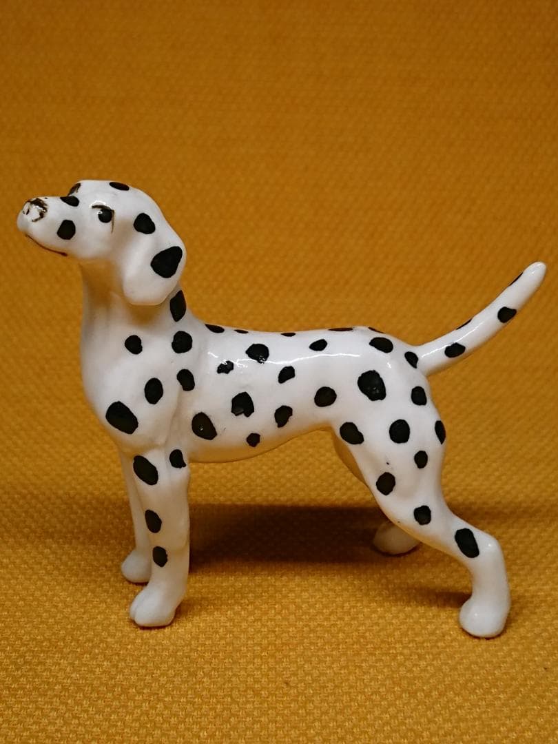 【美品】犬　ダルメシアン　陶器　置物　インテリア　工芸品　美術品　A3025