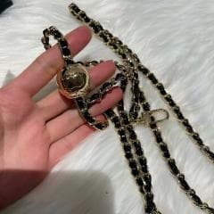ノベルティ ネイビー　ツイード バケットバッグ