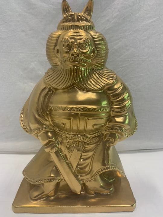 鍾馗　ショウキ　金焼物
