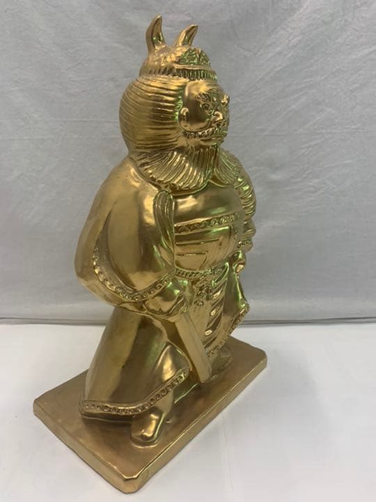 鍾馗　ショウキ　金焼物