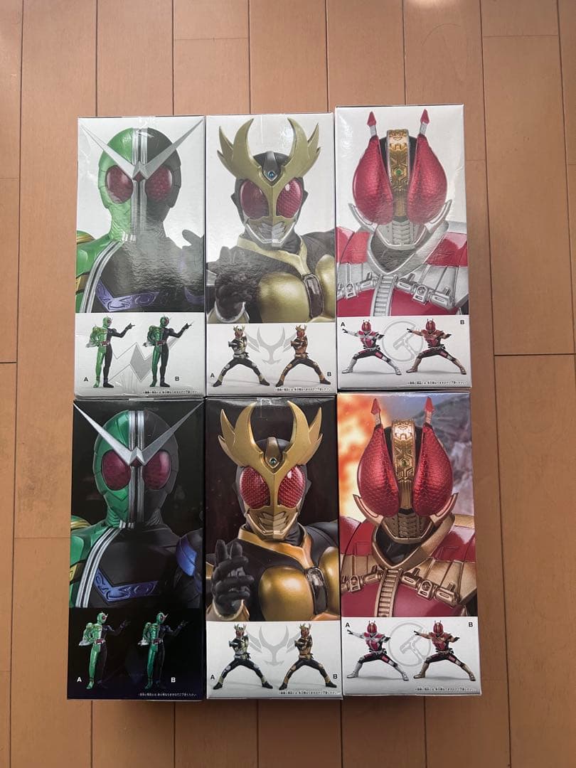 仮面ライダー　フィギュア 英雄勇像 W アギト 龍騎 電王 6点セット