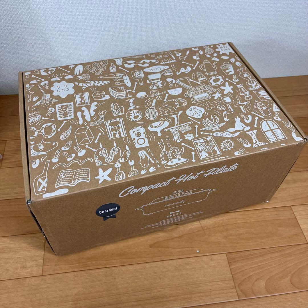 【新品】BRUNO コンパクトホットプレート BOE021 チャコール＋鍋