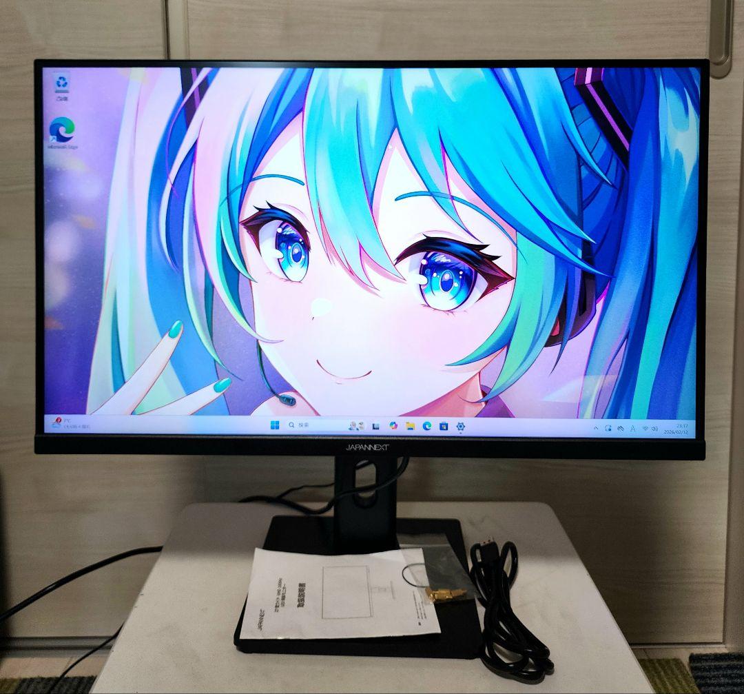 美品　JAPANNEXT 27インチ 4K 165Hzゲーミングモニター