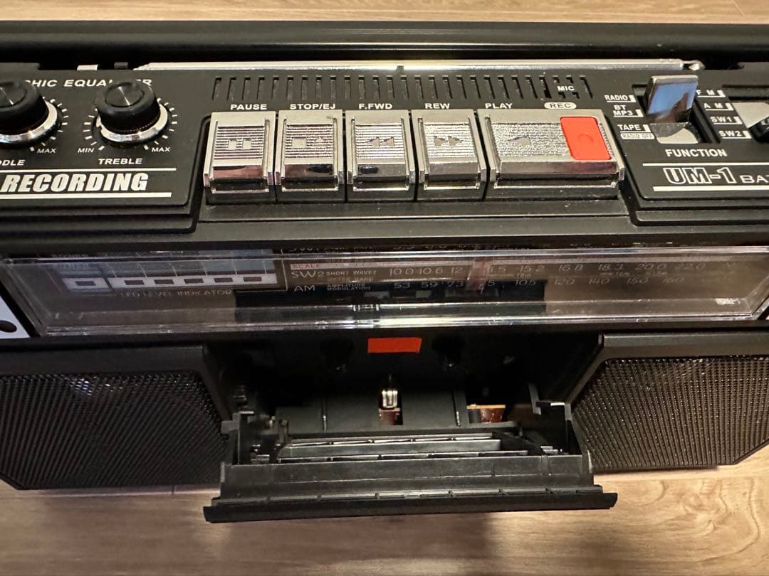 90年代 QFX J-220BT レトロカセットレコーダープレーヤー ラジカセ