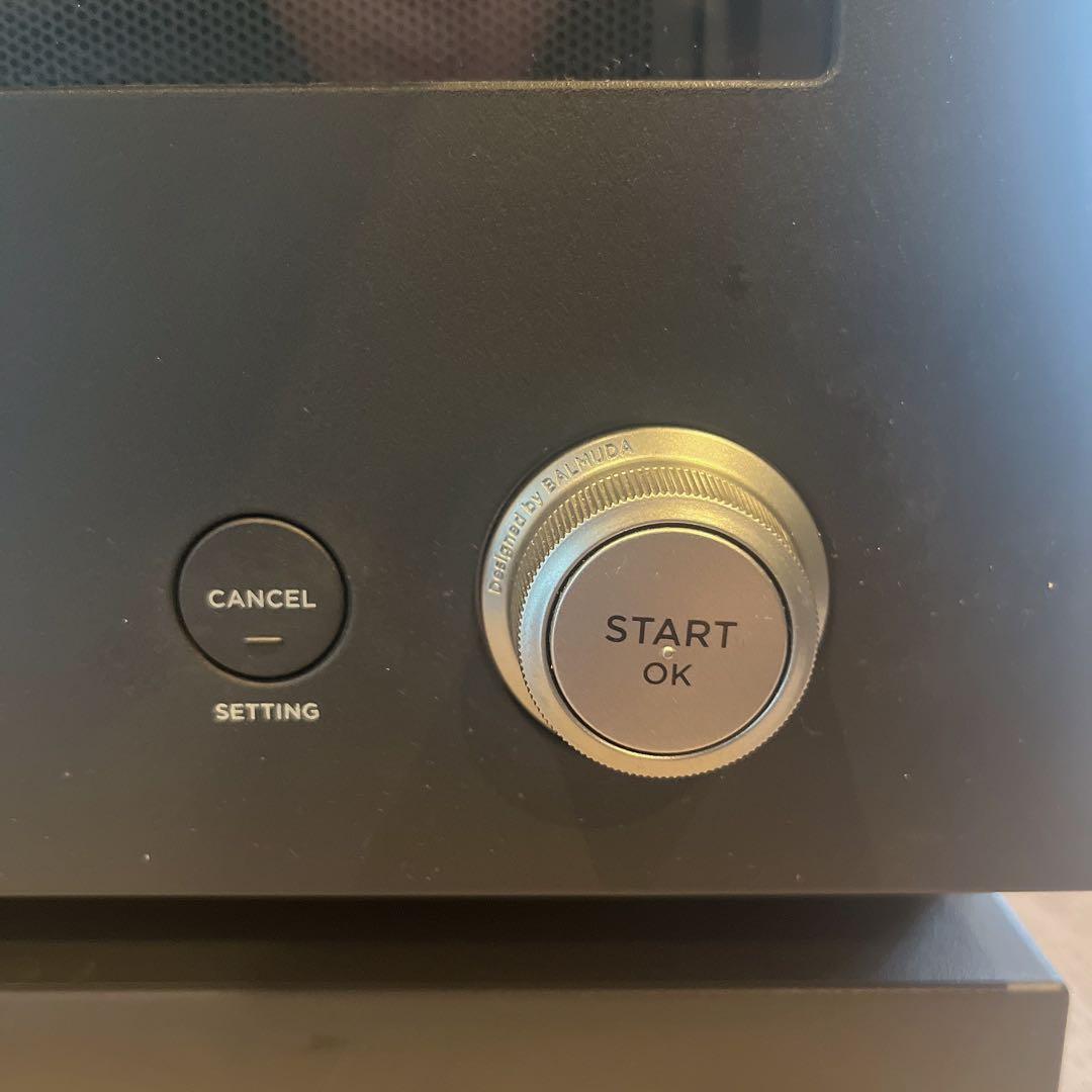 【ジャンク品】BALMUDA ブラック オーブンレンジ