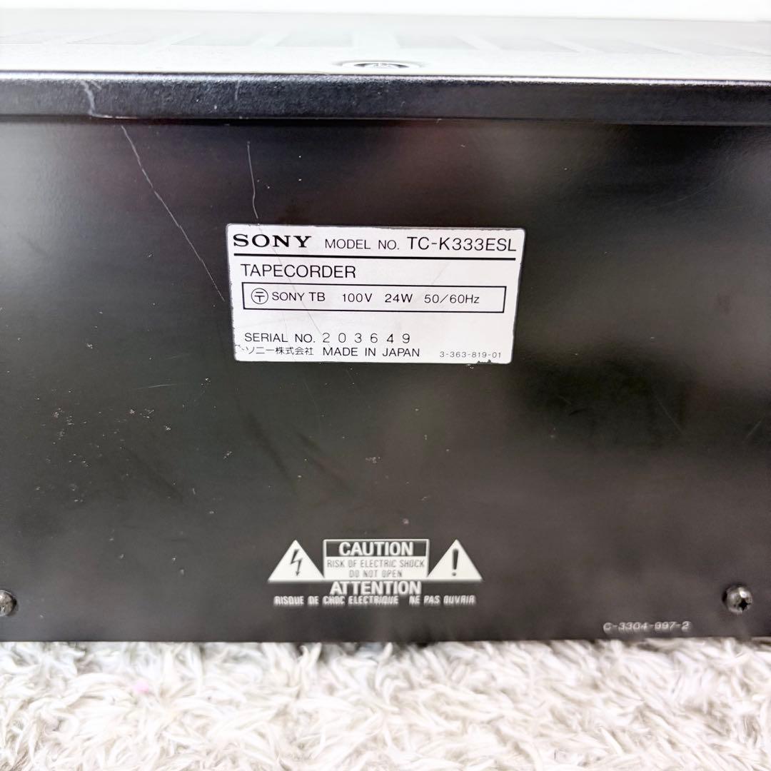 美品 ソニー TC-K333ESL 3ヘッドカセットデッキ ESシリーズ