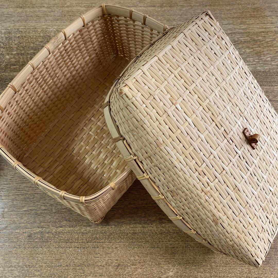 Warang Wayan ワランワヤン 蓋付かご 竹かご 籐 バスケット