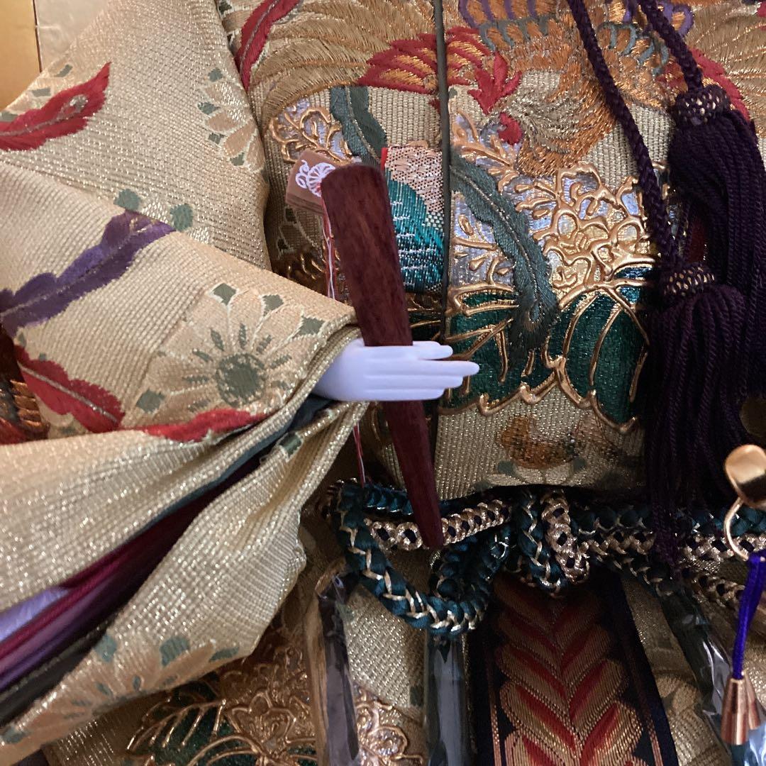 雛人形　親王飾り　水光齊祐月　ひめ咲きびな　頭師　聖祥　鳳凰　中古品